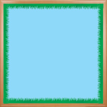 Hygloss Products Klaslokaal Stansrand 3"X36" 12/Pkg, Groene Gras (340412)