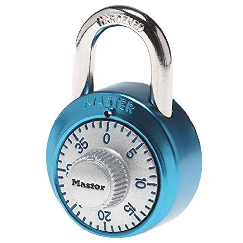 Master Lock 1561DLTBLU Locker Lock Combination Padlock  1 Pack  Light Blue