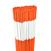 Schneefangstδbe fόr Einfahrten, Schneefangstδbe, reflektierendes Band, 5/16 Zoll Durchmesser x 48 Zoll, Fiberglas, orange, 100er-Packung