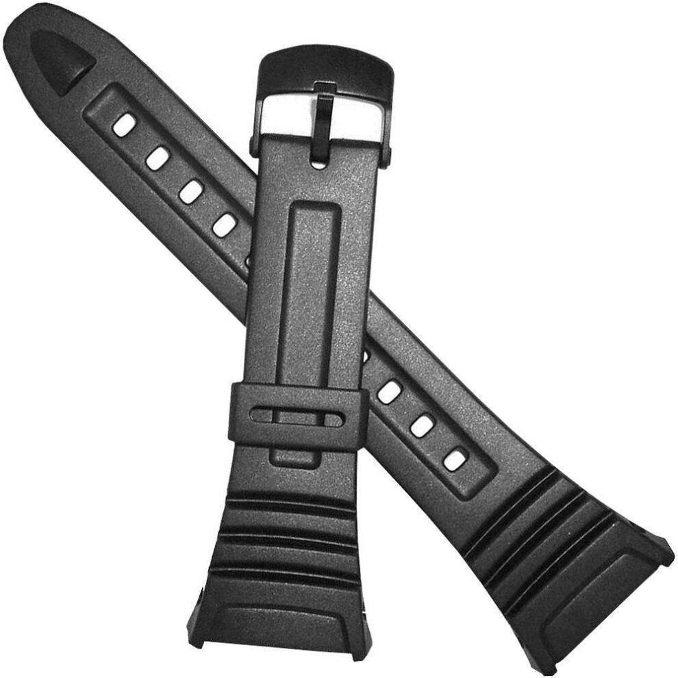 Genuine Casio Watch Band Black Rubber Strap 10076822 W-96H-1A W-96H-1B W-96H-2A W-96H-3A W-96H-4A2 W-96H-4A W-96H-9A