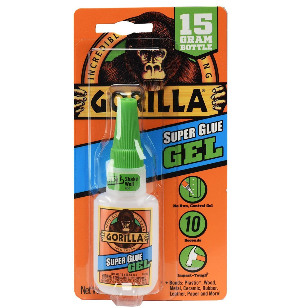 Gorilla Super Glue Gel 15 G Clear (24 Pack)