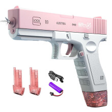 (Pink) Electric Water Pistol For Adults And Children Automatic Water Spray Gun Water Pistol Toy