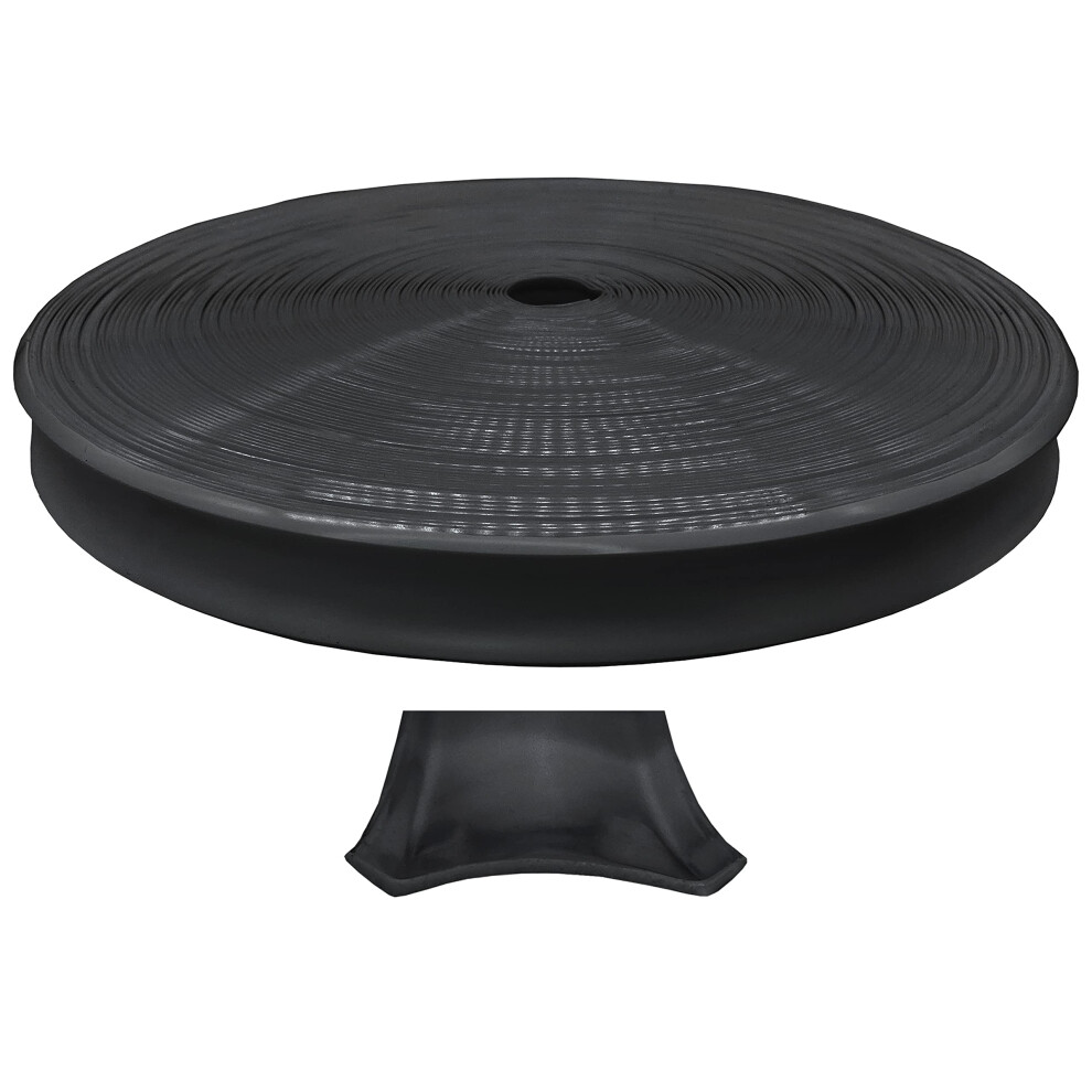Automotive Authority Vinyl 1"""" Insert Molding Trim Screw Cover Rv Camper Travel Trailer ( 100 Ft) Black 701231036027