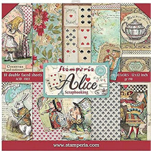 Stamperia Intl Scrapbooking Paper flerfrgat 10 Pack