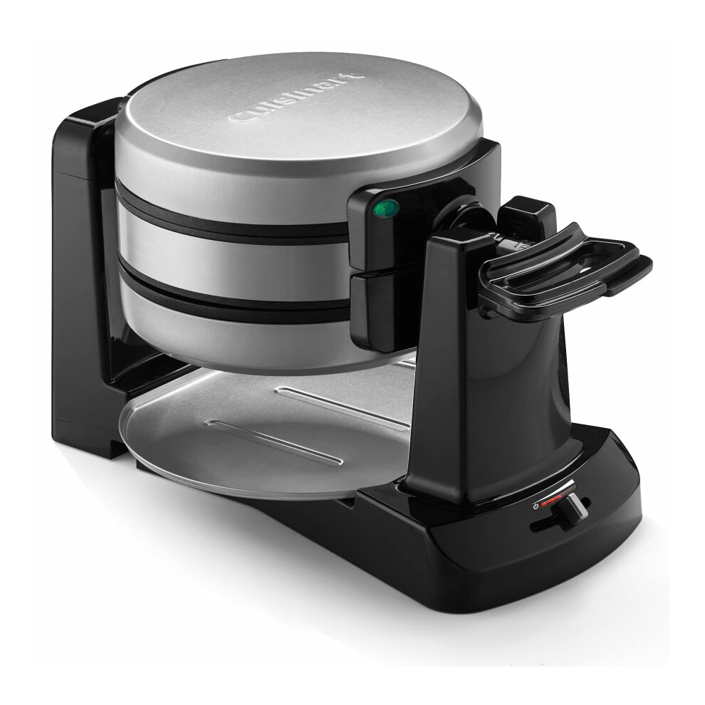 Cuisinart WAF-F40 Double Flip Belgian Waffle Maker  1400 watts  New Black/Stainless