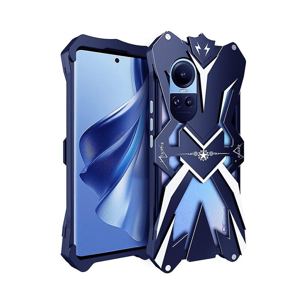For Oppo Reno10 Pro 5G (Global)/Reno10 Pro 5G Anti-Fall Phone Case Aluminum Alloy Shockproof Cover 7364071107123