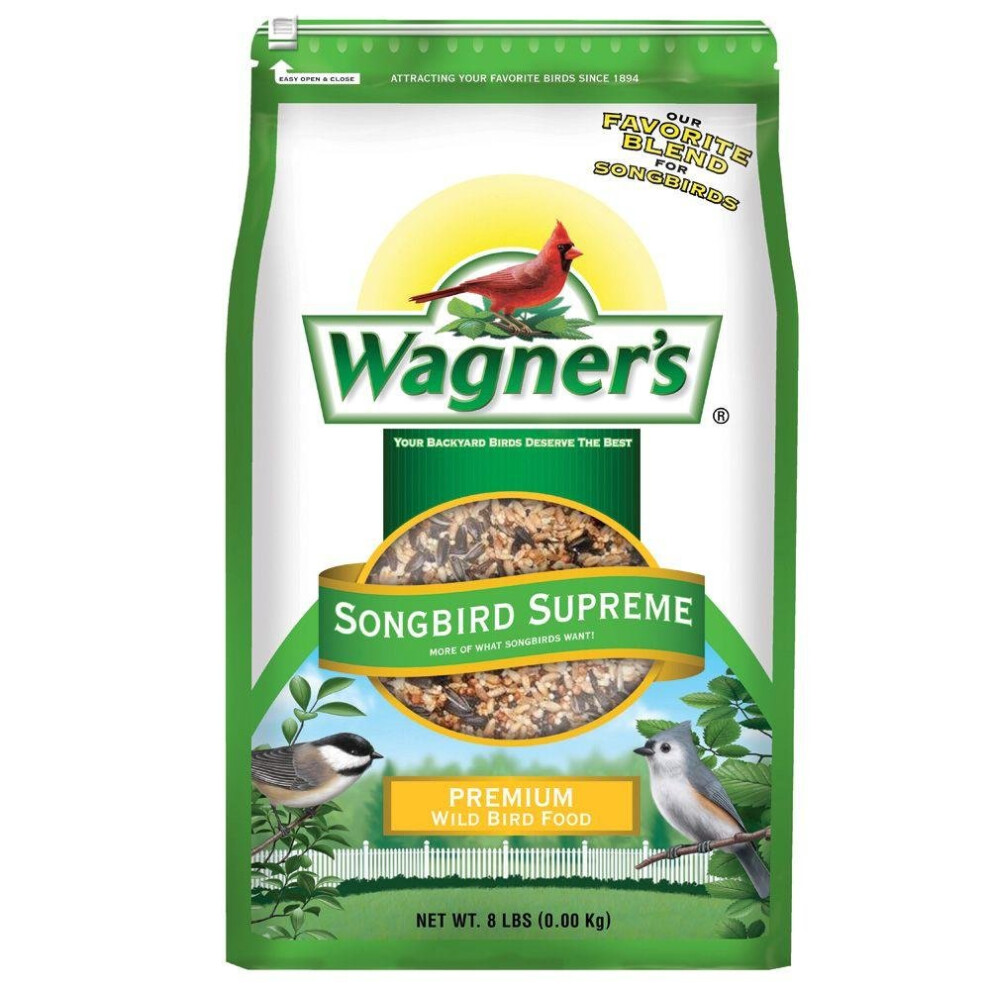 Wagner's 62042 Songbird Supreme Blend Wild Bird Food  8-Pound Bag