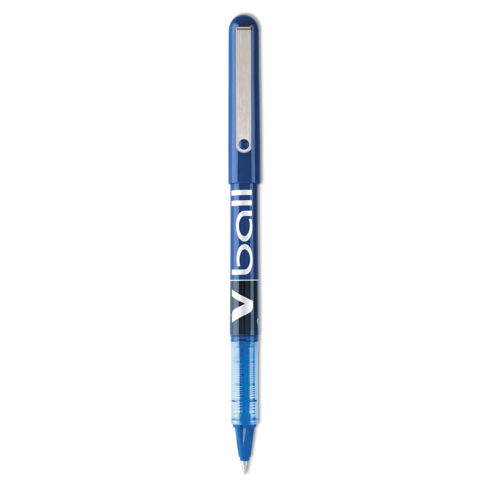 Pilot 35201 V-Ball Liquid Ink Roller Pen  Extra Fine  Blue Barrel/Ink