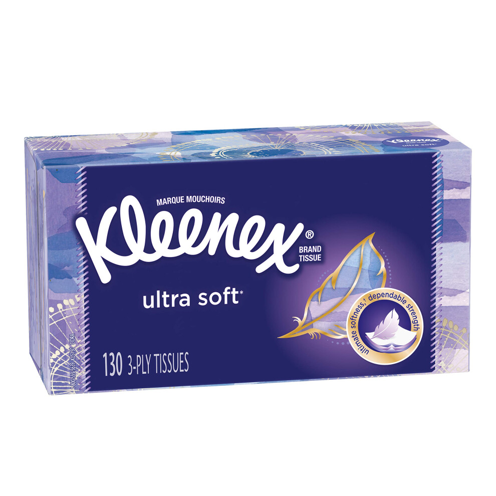 Kleenex Ultra Soft Facial Tissues  130 Count (Pack of 8)