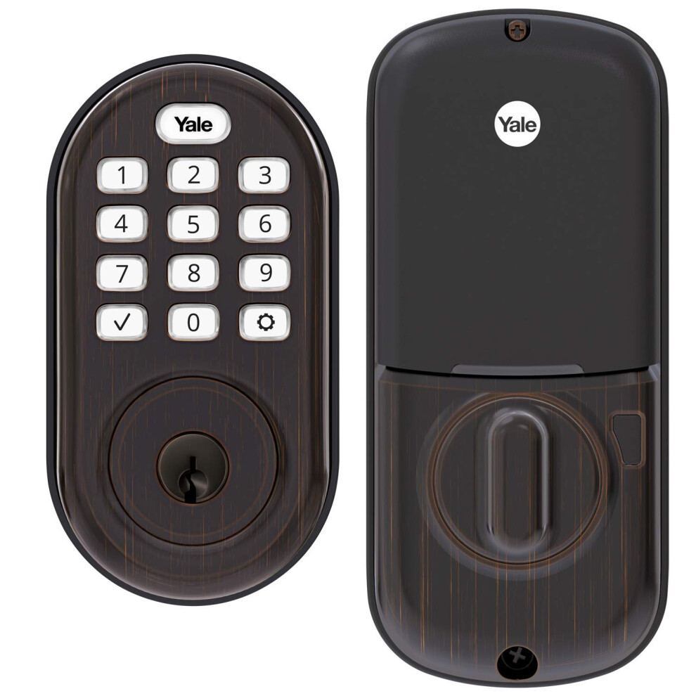 Yale Assure Lock - Keypad Door Lock in Bronze  Keypad with Key