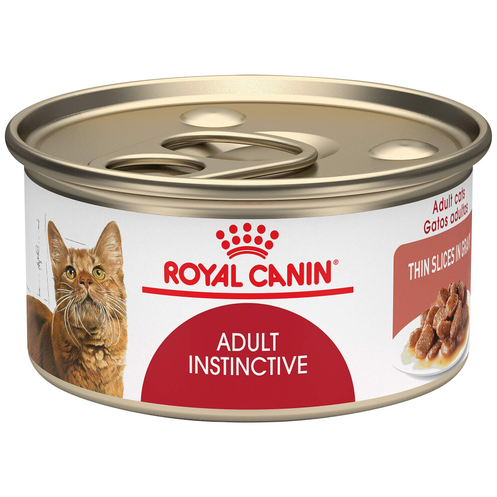 Royal Canin Adult Feline Health Nutrition Instinctive Thin Slices in Gravy Canned Wet Cat Food  3 oz can (24-count)