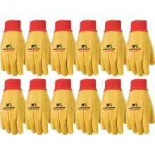Wells Lamont Herren-Arbeitshandschuhe 412, Gold, Grφίe L, 12er-Pack (US-Grφίe)