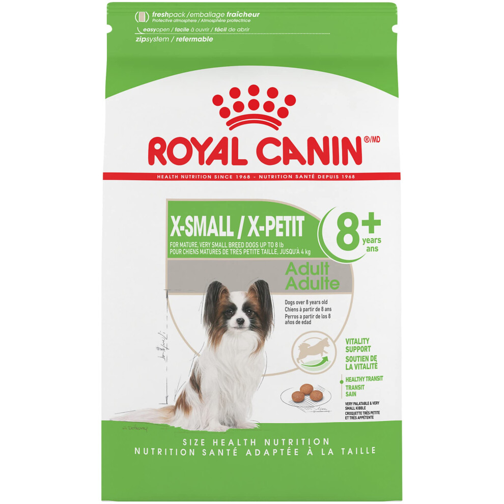 Royal Canin X-Small Adult 8+ Dry Dog Food  2.5 lb bag