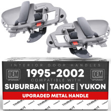 Set de mnere interioare u?ii pasagerului fa?a ?i u?ii ?oferului, metal modernizat - Compatibil cu Chevrolet C1500 K1500 1988-1999 GMC C1500 K150
