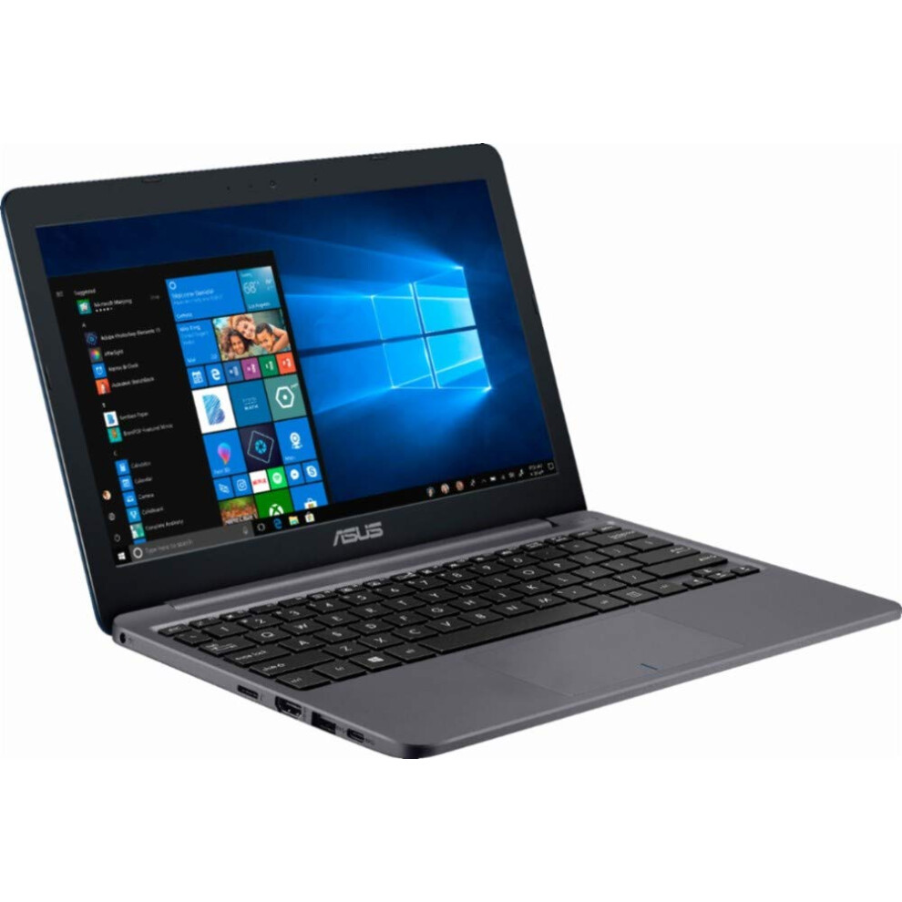 ASUS 2018 Laptop - 11.6"" 1366 x 768 HD Resolution - Intel Celeron N4000-2GB Memory - 32GB eMMC Flash Memory - Windows 10 - Star Gray