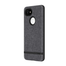 Incipio Carnaby Google Pixel 2 XL Case [Esquire Series] with Co-Molded Design and Ultra-Soft Cotton Finish for Google Pixel 2 XL - Gray