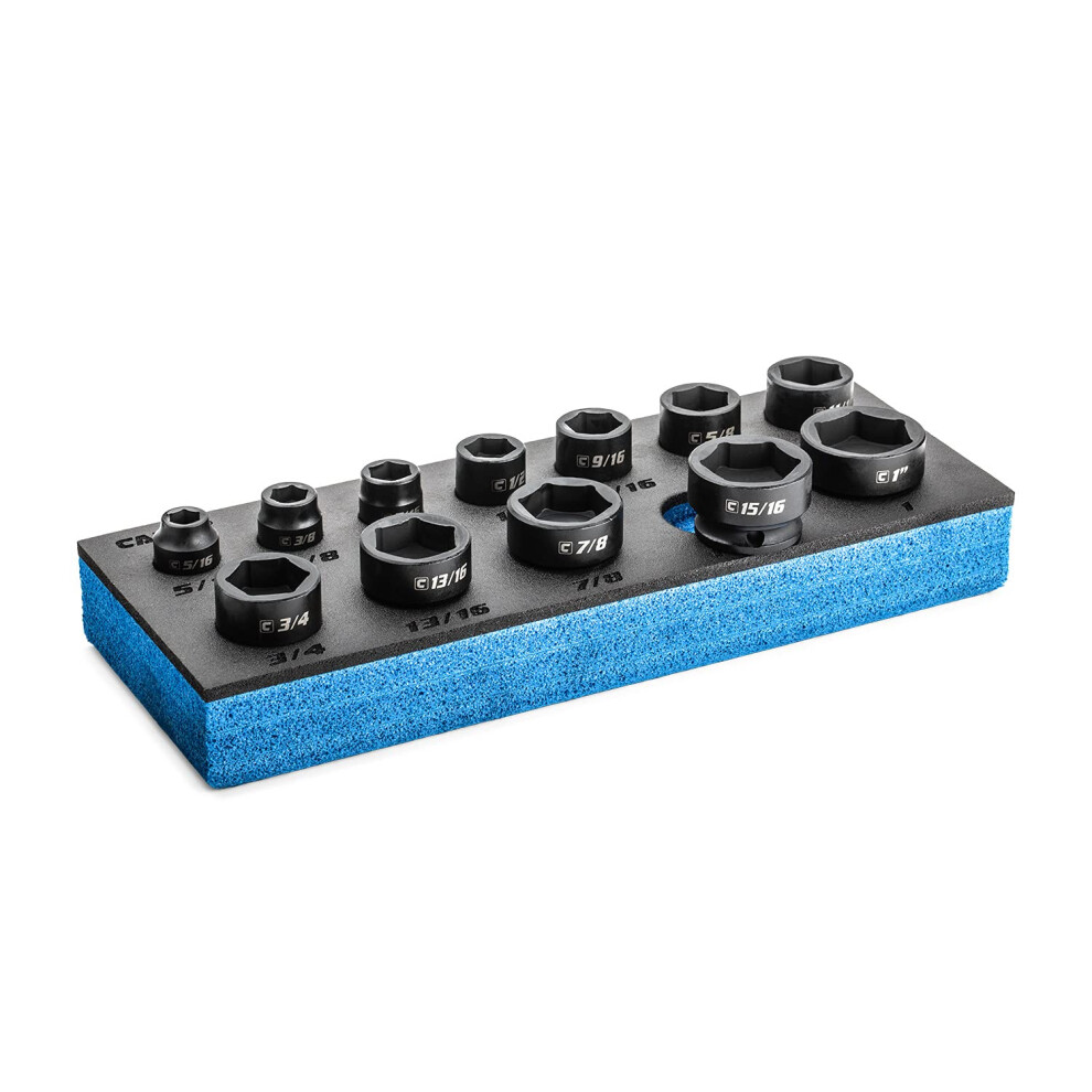 Capri Tools Stubby Impact Socket Set (3/8"" Drive/Sae Set) 886352534505