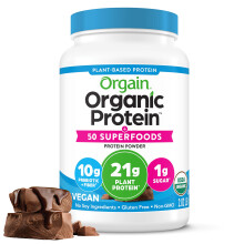 Orgain, Protéine Organique + 50 Superaliments, Chocolat Fondant Crémeux, 2,02 lb (918 g)