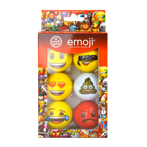 Emoji Emoji Novelty Golf Balls - 6 Pack