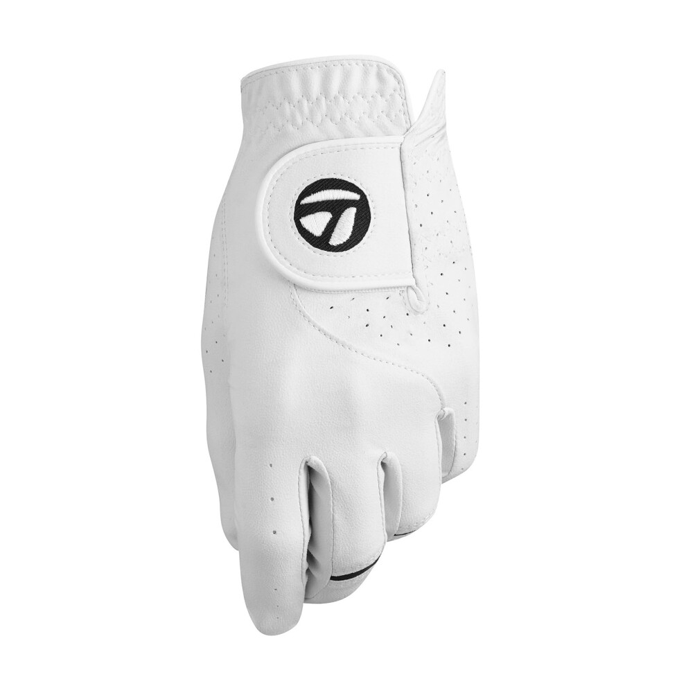 TaylorMade Stratus Tech Glove (White  Left Hand  Small)  White(Small  Worn on Left Hand)