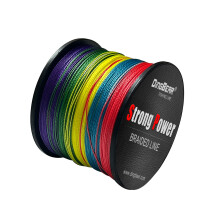 Dingbear 1093Yd1000m 105LB050mm Multicolored Rainbow Super Strong Pull generic Braided Fishing Line Kite Line Woven Network cable cast Super Strength