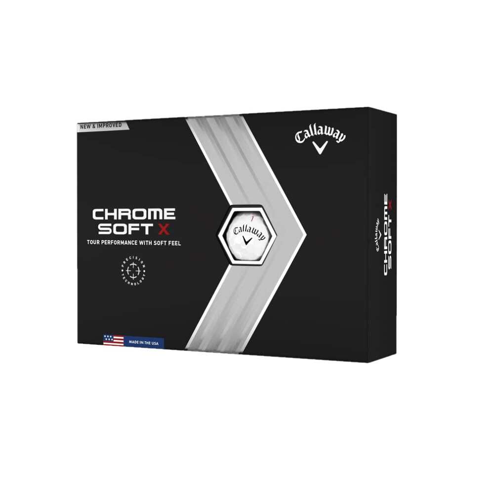 callaway golf 2022 chrome Soft X golf Balls  White