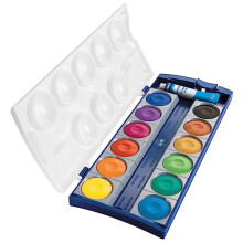 Pelikan Set di colori ad acquerello opaco 12 colori pi tubo bianco cinese (720854)