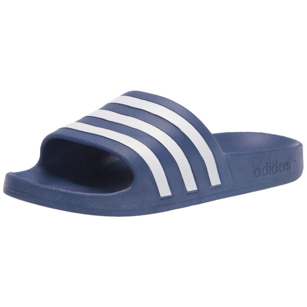 adidas Adilette Aqua Slides crew BlueWhitecrew Blue 8 B (M)