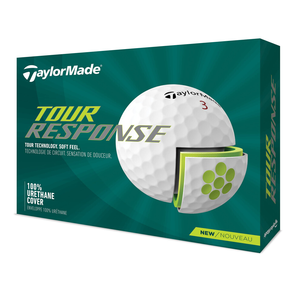 Taylor Made Unisexs Tour Response golf Ball  White  One Size