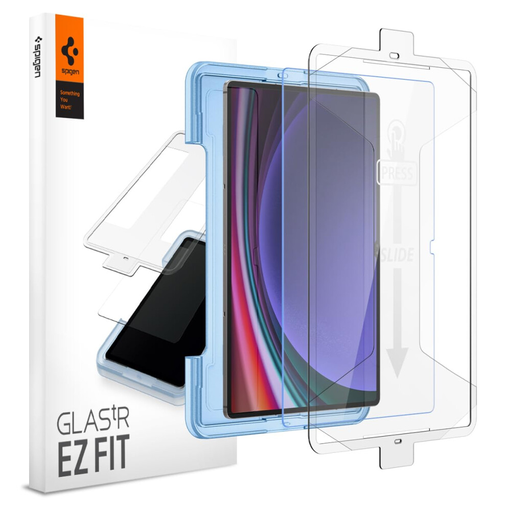 Spigen Tempered glass Screen Protector glasTR EZ FIT] Designed for galaxy Tab S9 Ultra 9H Hardnesscase-Friendly]