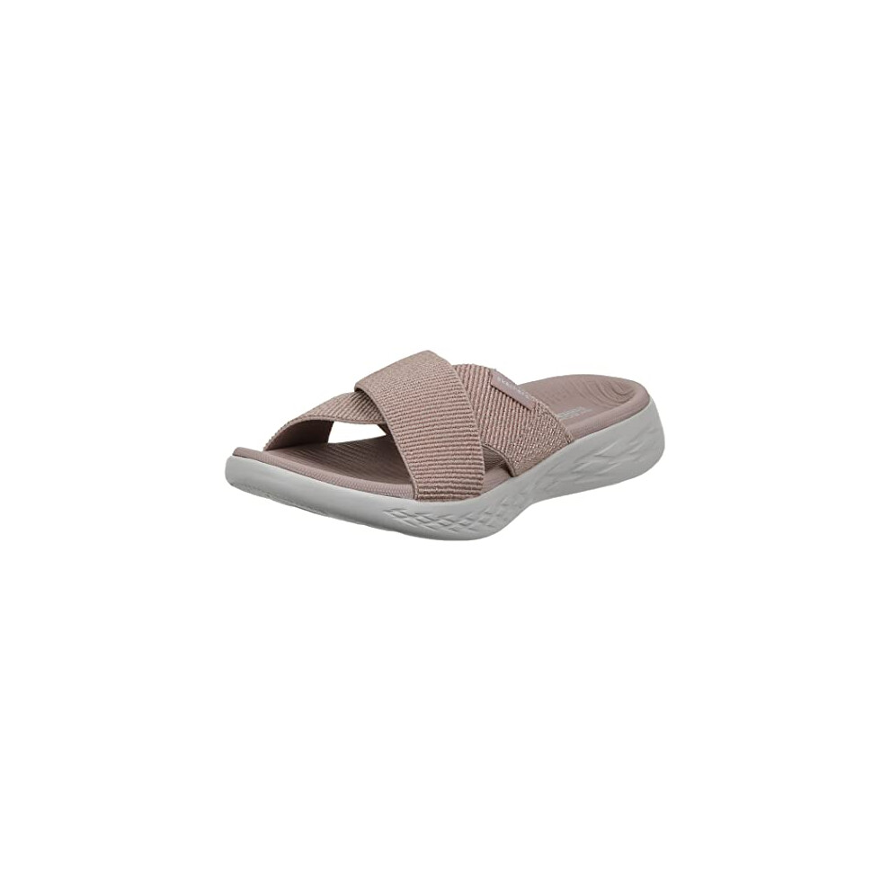 Skechers womens On-the-go 600 - 16259 Slide Sandal  Rose gold  9 Wide US