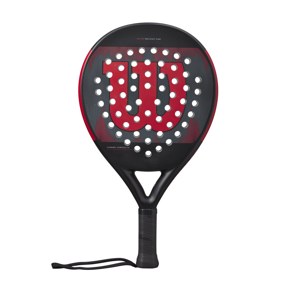 Wilson Unisex-Adult PRO Staff Team Paddle Racket Red and Black 2