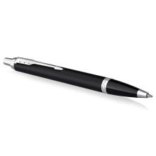 Parker IM Ballpoint Pen Matte Black with chrome Trim Medium Point with Blue Ink Refill gift Box