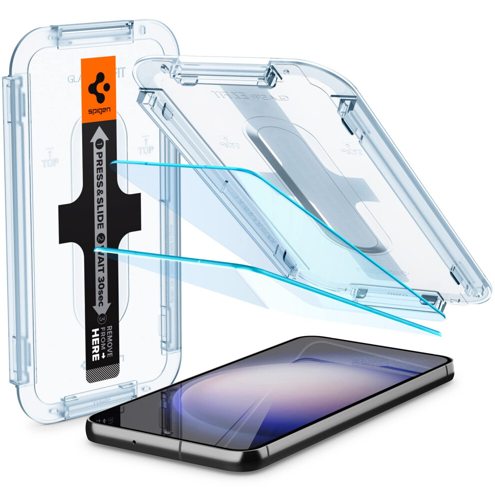 Spigen Tempered Glass Screen Protector Glastr Ez Fit] Designed For Galaxy S23 Plus (2023) Case Friendly] - 2 Pack