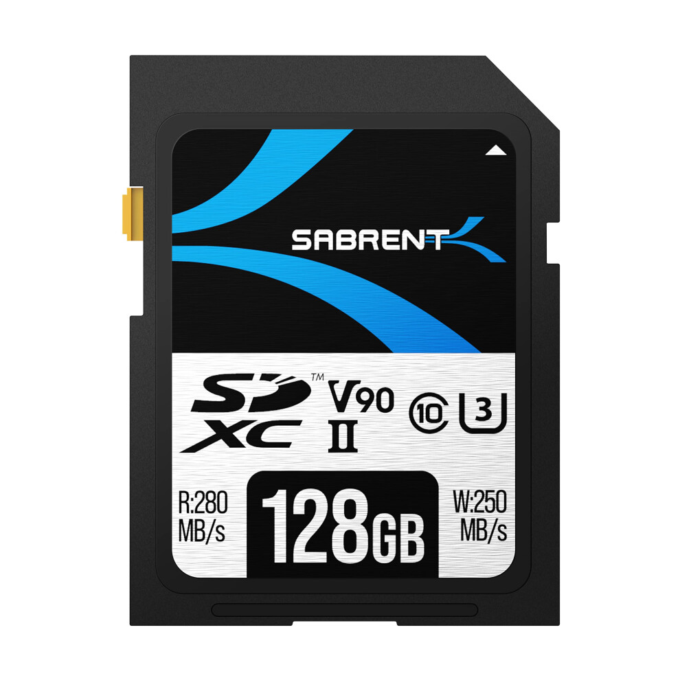 Sabrent Rocket V90 128Gb Sd Uhs-Ii Memory Card R280mb/S W250mb/S (Sd-Tl90-128Gb) 840025254763