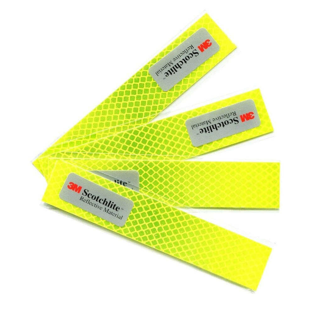 Salzmann Reflective Diamond Grade Sticker Waterproof All-Weather Reflective Stickers Made With 3M Diamond Grade Pack Of 4 706611560253