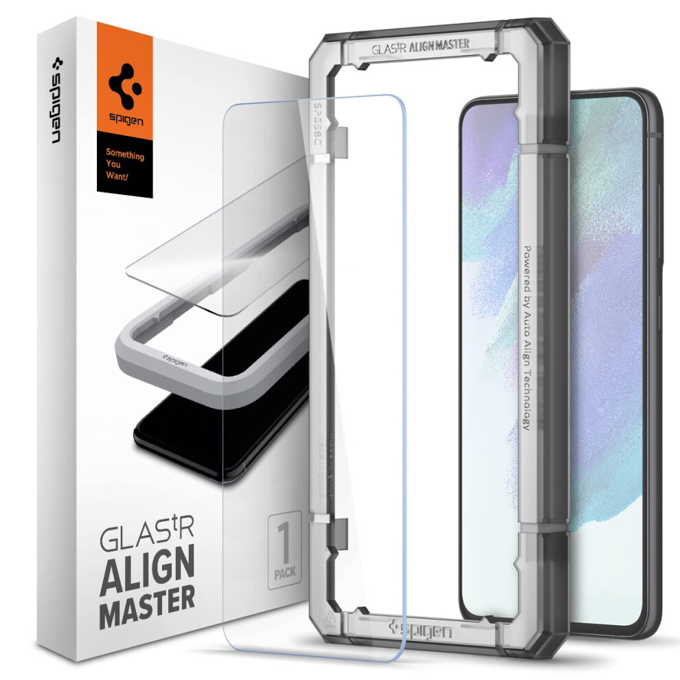 Spigen Tempered glass Screen Protector glastR AlignMaster] designed for galaxy S21 FE 5g - 2 Pack