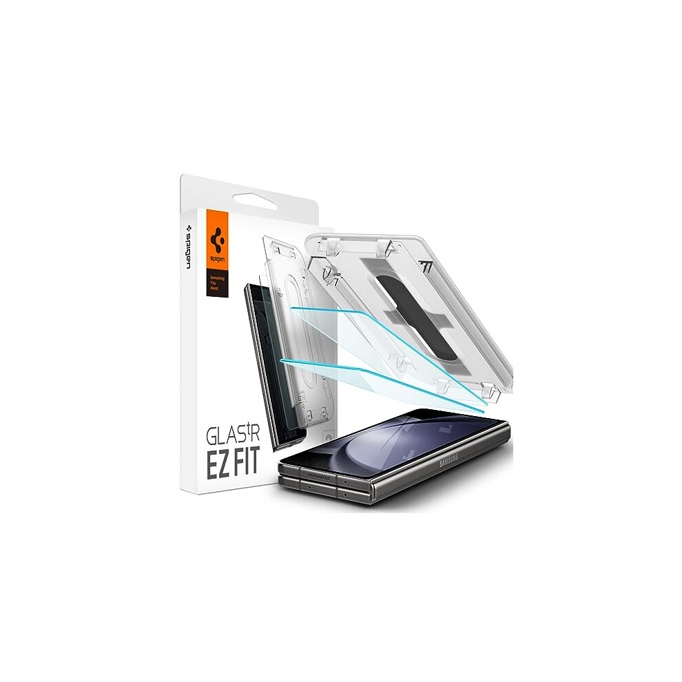 Spigen Tempered glass Screen Protector glasTR EZ FIT] Designed for galaxy Z Fold 5 2 Pack]