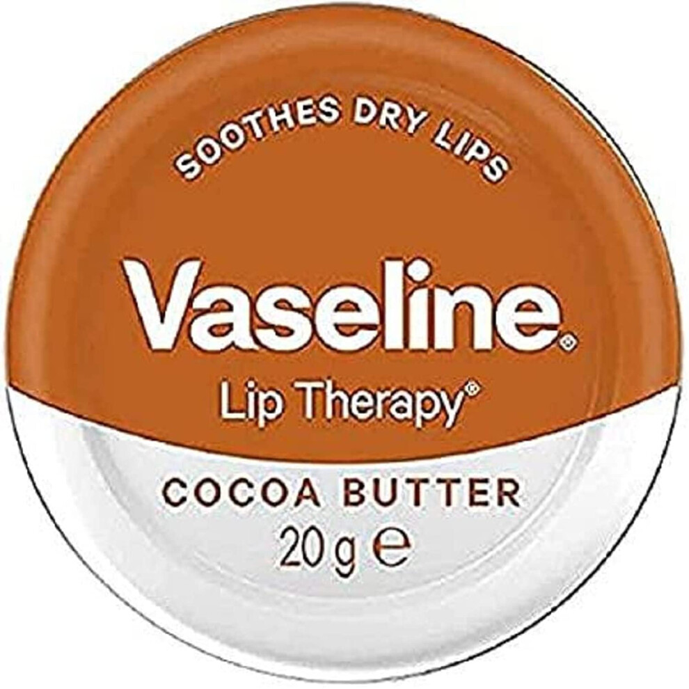 Vaseline Lip Therapy  Vaseline Lip Balm  Lip Moisturizer for Very Dry Lips  cocoa Butter  20g