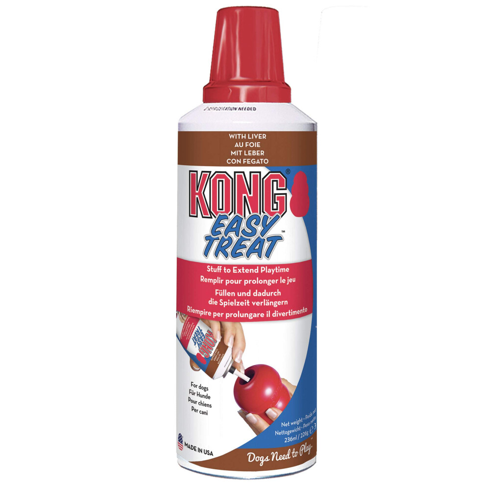 KONg - Easy TreatA - Dog Treat Paste - Liver - 8 Ounce (Best Used classic Rubber Toys)