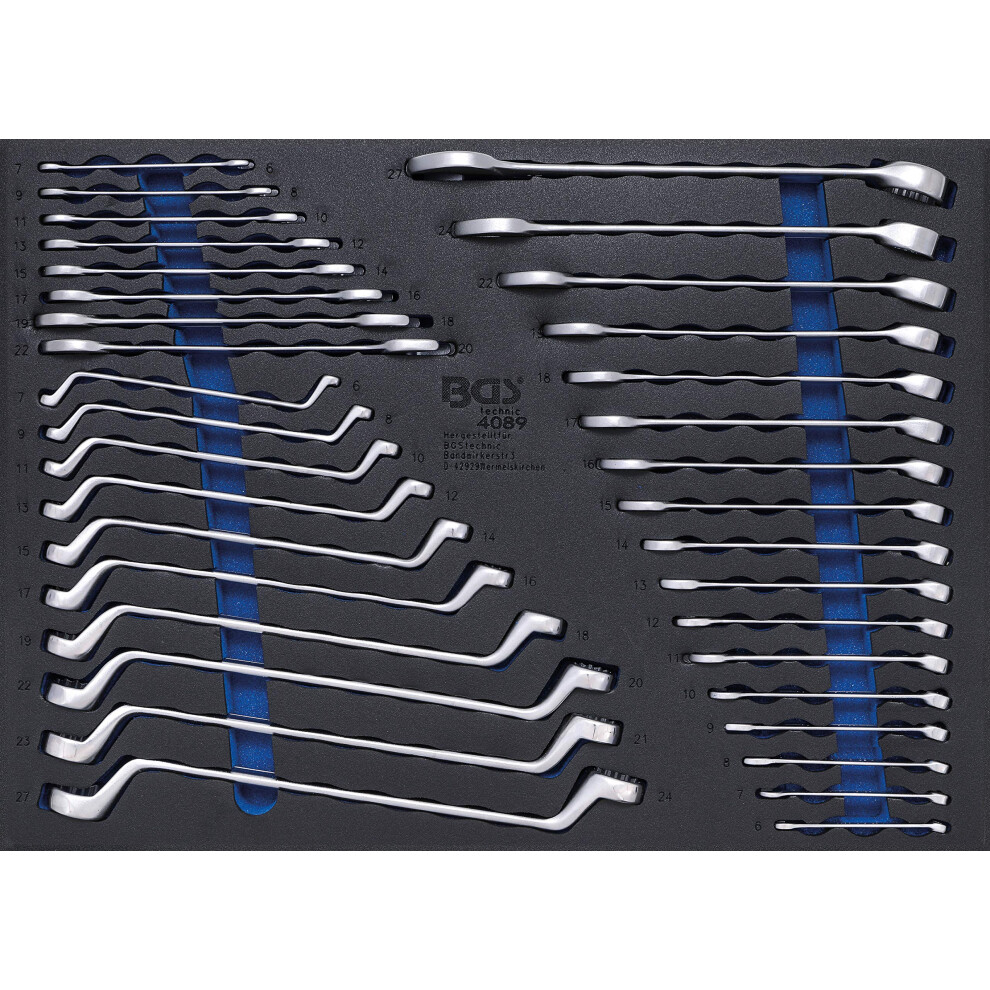 Bgs 4089 Tool Tray 33: Open Endring Spanners 35 Pcs 4026947040899
