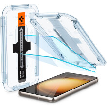 Spigen Samsung Galaxy S23 Glas.Tr „Ez Fit“ Displayschutzfolie aus gehärtetem Glas, 2er-Pack