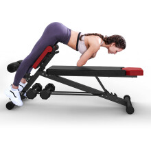 FINER FORM Multi-Functional Adjustable Weight Bench for Total Body Workout - Hyper Back Extension  Roman chair  Ab Sit up Bench  Decline Bench  Flat B