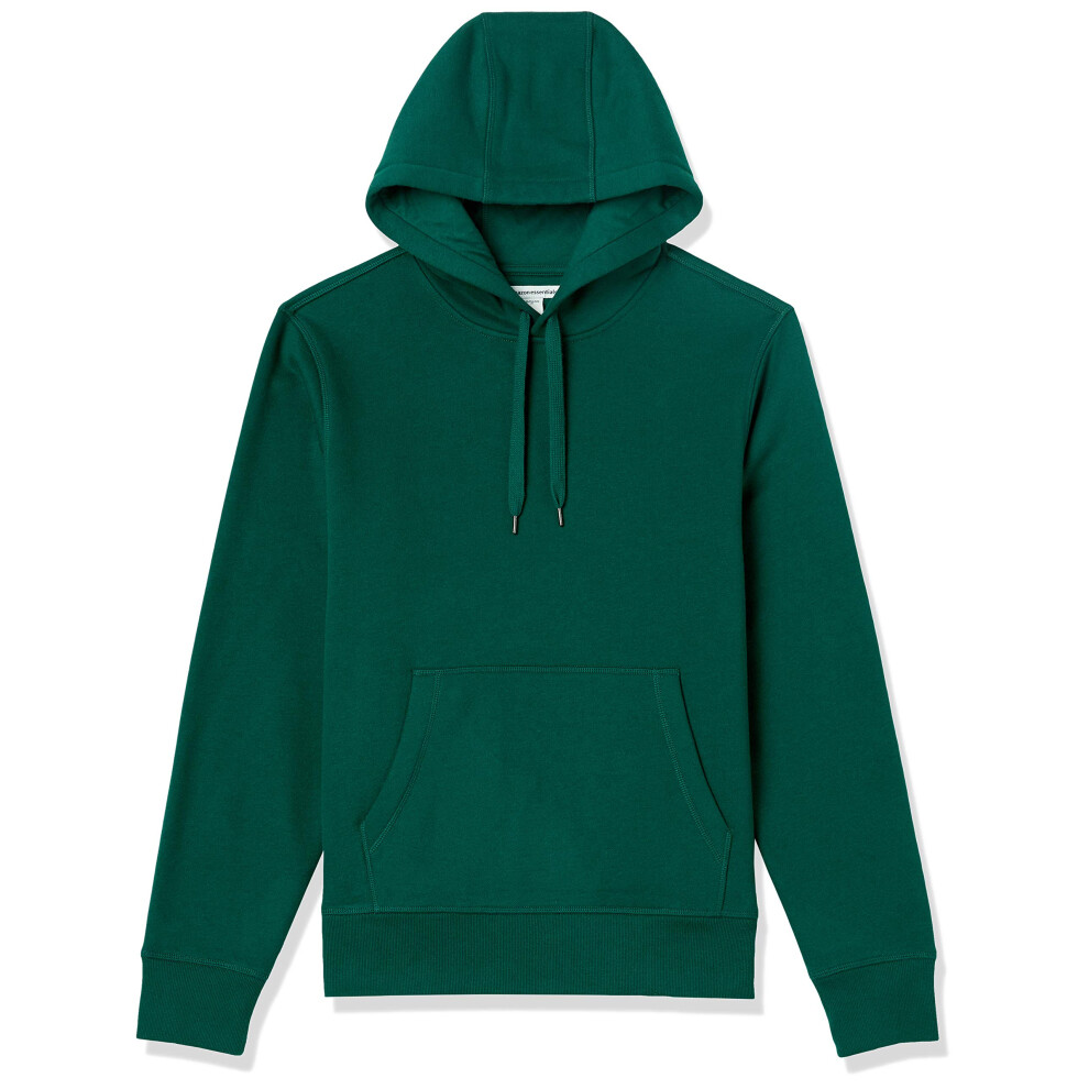 Amazon Essentials Men's Hooded Fleece Sweatshirt (Available in Big & Tall)  Forest Green  Small