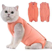 Avont Cat Recovery Suit - Kitten Onesie for Cats After Surgery Cone of Shame Alternative Surgical Spay Suit for Female Cat Post-Surgery or Skin Dise