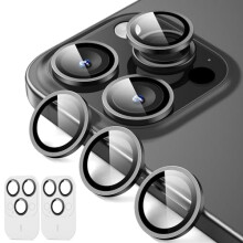 ESR 2-pakke til iPhone 16 Pro Max/16 Pro/15 Pro Max/15 Pro/14 Pro Max/14 Pro kameralinsebeskytter Ultra-h?rd HD individuelle linsebeskyttere Rids