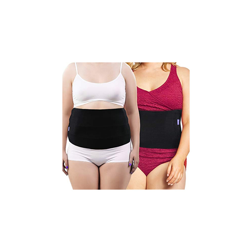 Everyday Medical Plus Size Post Surgery Abdominal Binder I Bariatric Stomach Wrap I Hernia Support For Women And Men I Obesity Girdle Great For Liposu