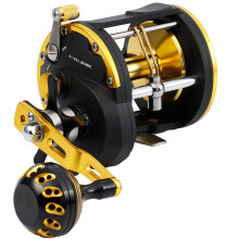 Burning Shark Trolling Reel Saltwater Level Wind Reels Drag Reels Boat Fishing Ocean Fishing for Sea Bass Grouper Salmon