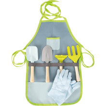 Tuinier schort voor kinderen - Petit Pied - Met handschoenen en 4 tuiniergereedschappen