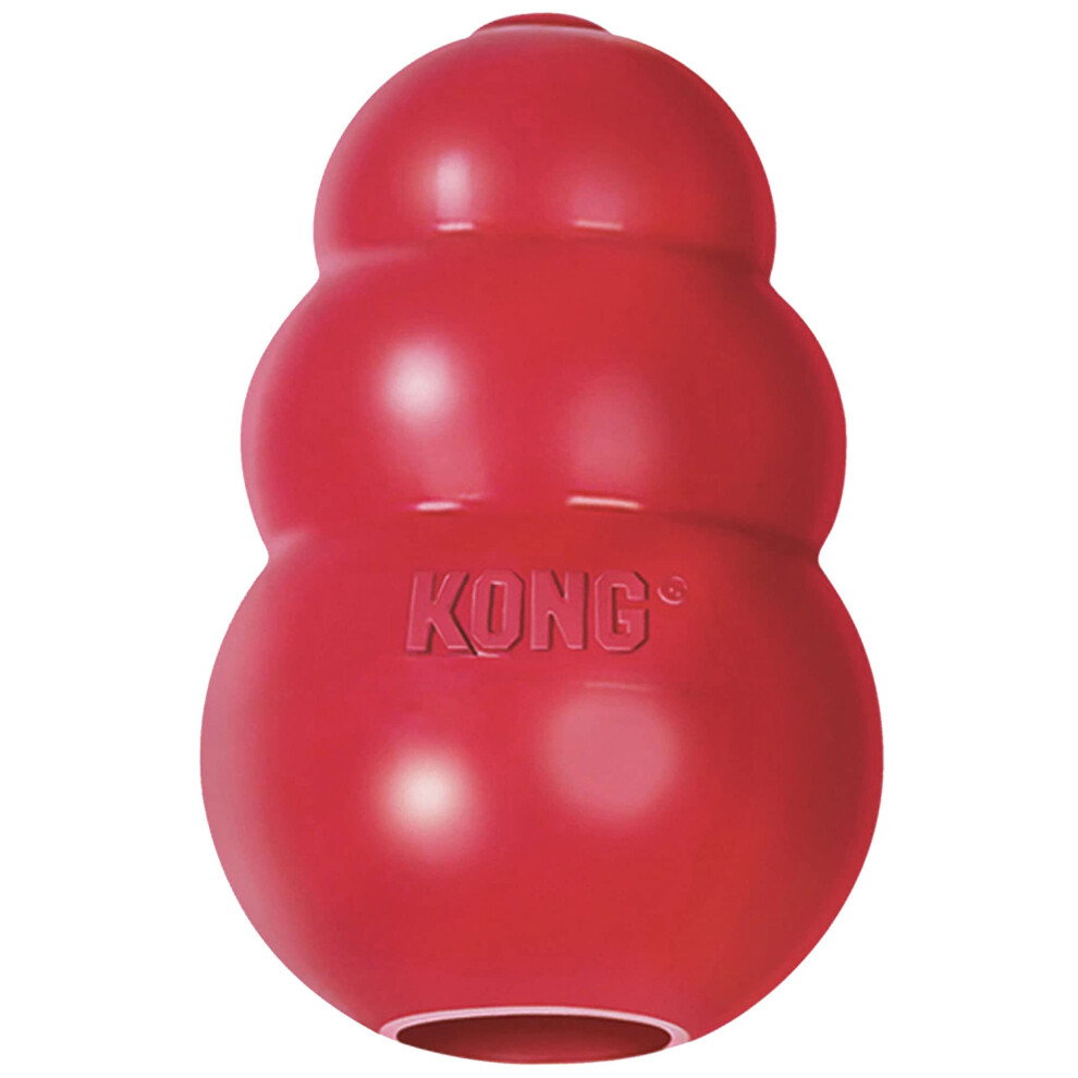 KONG - Classic Dog Toy  Durable Natural Rubber- Fun to Chew  Chase and Fetch - for Small Dogs